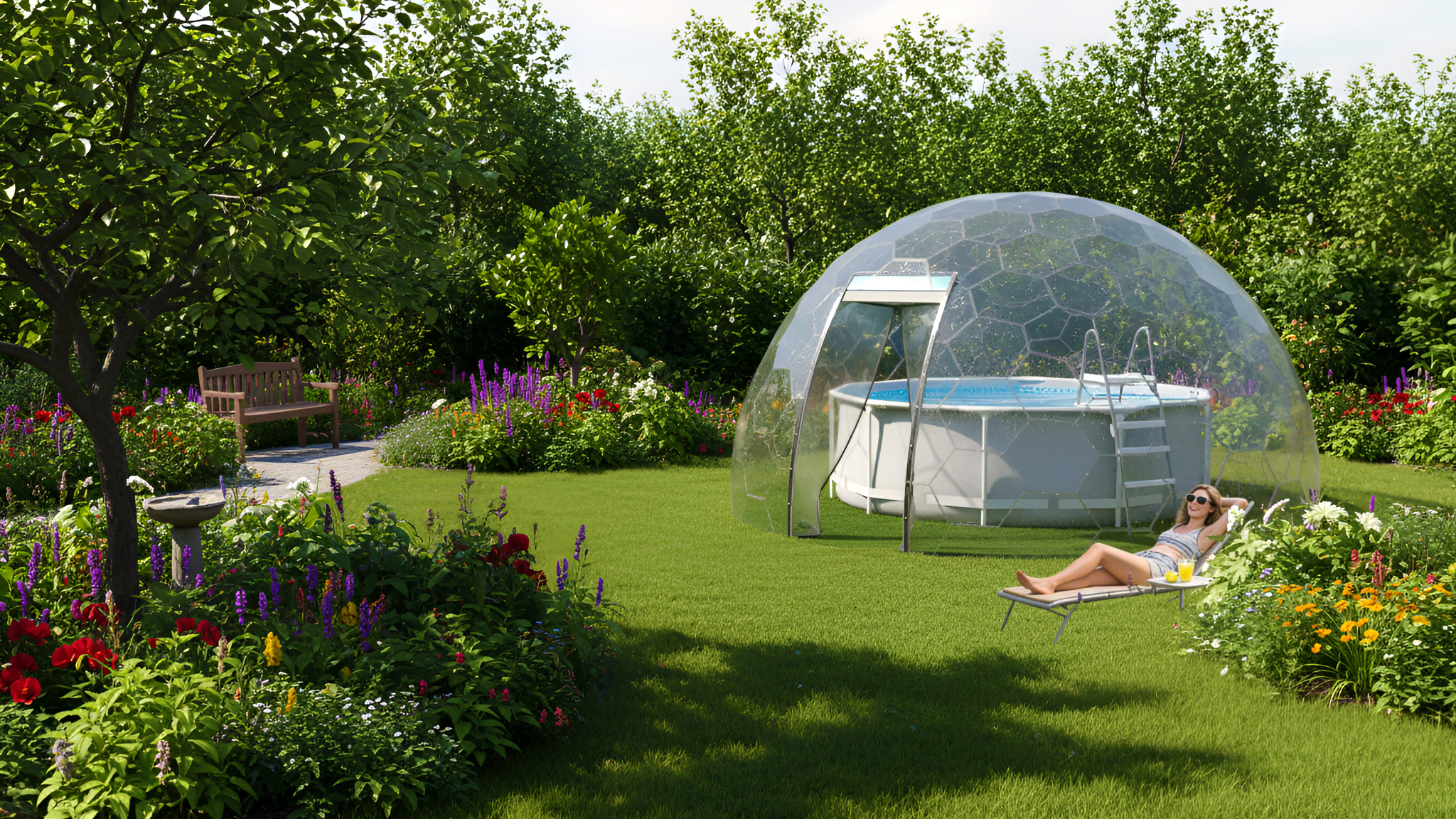 Купол для бассейна